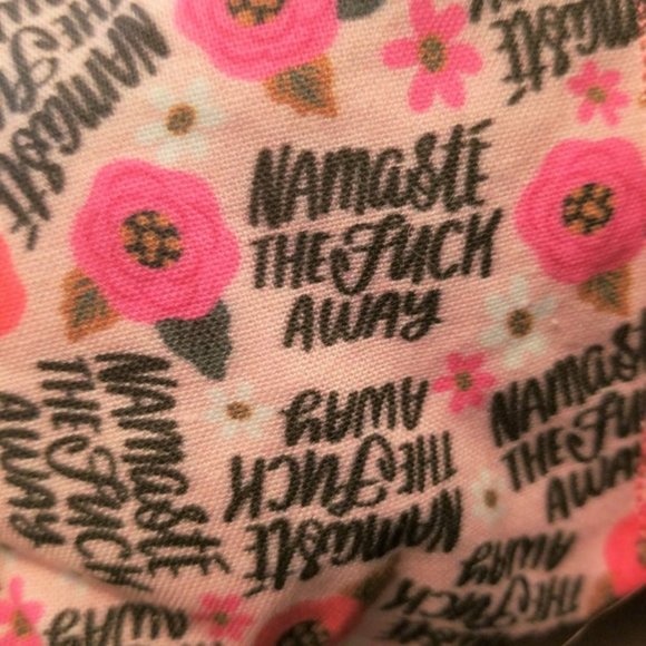 Pretty Flowers and Swears Fitted Face Mask - Picture 7 of 8